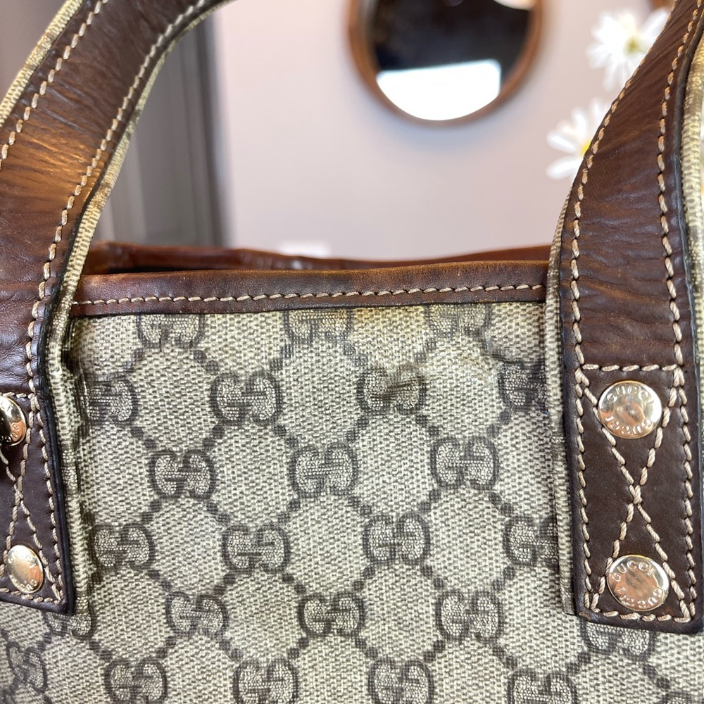 Gucci GG Logo Printed Totes Shoulder Bag - Picture 6 of 16